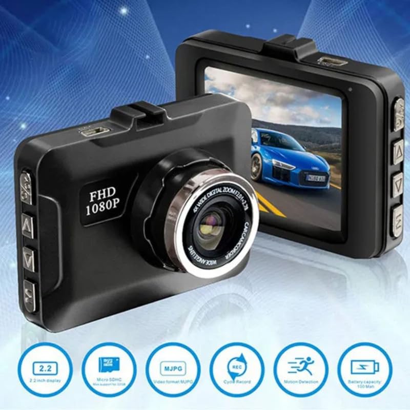 Drumstone 1080P Vehicle Blackbox DVR Camcorder Car Camera with 2.4" TFT LCD Screen for Car